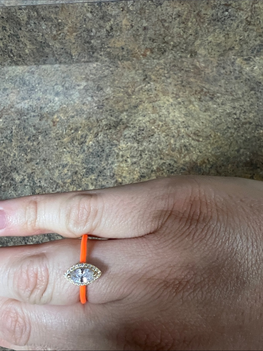 Melinda Maria Colorful Statement Rings - Purple, Orange & Green - Picture 3 of 5